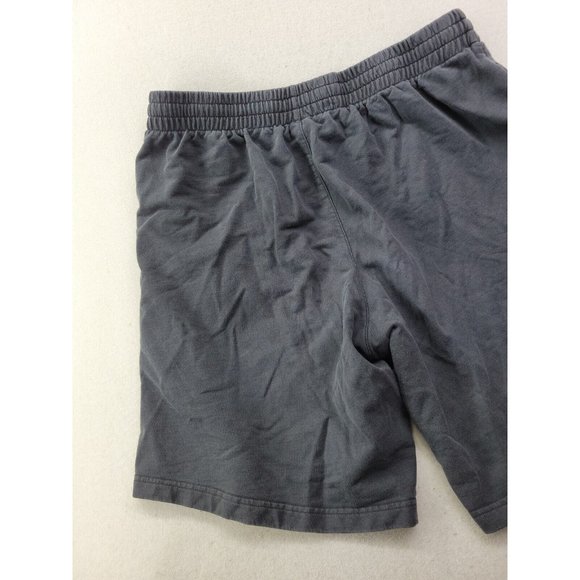 Nike Men XXL Black Sweat Short Elastic Waist Swoosh Pockets Lounge 10" - Picture 10 of 11